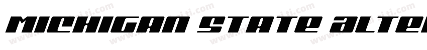 Michigan State Alternative字体转换